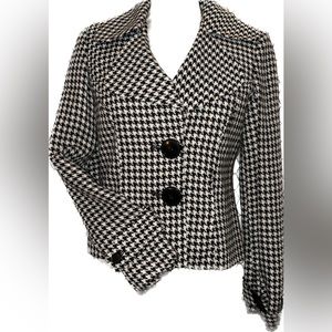 Larry Levine Houndstooth Blazer